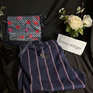 Tommy Hilfiger Crossbody Bag in Navy and Pink